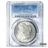 1882-S Morgan Silver Dollar PCGS MS64
