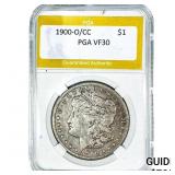 1900-O/CC Morgan Silver Dollar PGA VF30