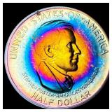 1936 Toned Silver Cincinnati Half Dollar  UNCIRCU