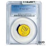 1875-S $5 Gold Half Eagle PCGS AU58