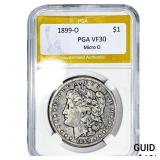 1899-O Morgan Silver Dollar PGA VF30 Micro O