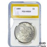 1889 Morgan Silver Dollar PGA MS64