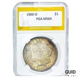 1900-O Morgan Silver Dollar PGA MS64