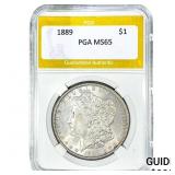 1889 Morgan Silver Dollar PGA MS65
