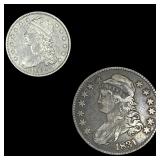 [2 Coins] 1831-1834 Capped Bust 25C-50C