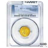 1908 $2.50 Gold Quarter Eagle PCGS MS62