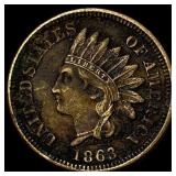 1863 Indian Head Cent CLOSELY UNCIRCULATED