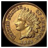 1863 Indian Head Cent CHOICE AU