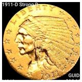 1911-D Strong D $2.50 Gold Quarter Eagle CHOICE BU