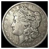 1891-O Silver Morgan Dollar LIGHTLY CIRCULATED