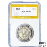1920 Standing Liberty Quarter PGA MS66