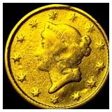 1853 Gold $1 Liberty Head Type 1 NEARLY  UNCIRCUL