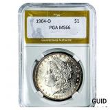 1904-O Morgan Silver Dollar PGA MS66