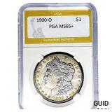 1900-O Morgan Silver Dollar PGA MS65+