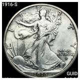 1916-S Walking Liberty Half Dollar UNCIRCULATED