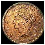 1840 Braided Hair Large Cent NEARLY UNCIRCULATED