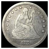 1876-CC Silver Quarter Dollar LIGHTLY CIRCULATED