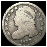 1837 Capped Bust Dime NICELY CIRCULATED