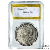1900-O/CC Morgan Silver Dollar PGA AU50