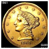 1861 $2.50 Gold Quarter Eagle UNCIRCULATED