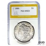 1886 Morgan Silver Dollar PGA MS64