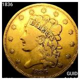 1836 $5 Gold Half Eagle NEARLY UNCIRCULATED