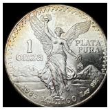 1983 Mexico Silver 1 Onza Libertad SUPERB GEM BU