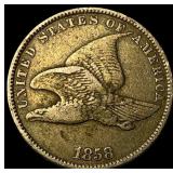 1858 Flying Eagle Cent NEARLY UNCIRCULATED