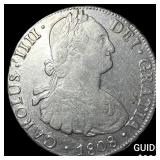 1808 Bolivia Carolus III Silver 8 Reales KM 73
