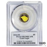 2024-W 1/10oz $5 Gold Eagle PCGS PR70 DCAM