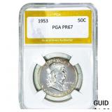 1953 Franklin Half Dollar PGA PR67