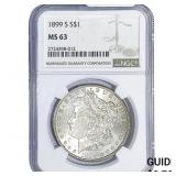 1899-S Morgan Silver Dollar NGC MS63