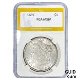 1889 Morgan Silver Dollar PGA MS64