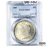 1885 Morgan Silver Dollar PCGS MS63