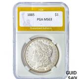 1885 Morgan Silver Dollar PGA MS63
