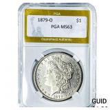 1879-O Morgan Silver Dollar PGA MS63