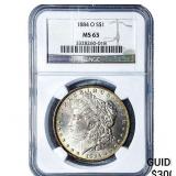 1884-O Morgan Silver Dollar NGC MS63