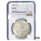 1902 Morgan Silver Dollar NGC AU58