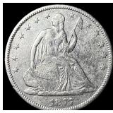 1877-CC Silver Seated Liberty Half Dollar  CLOSEL