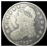 1830 Capped Bust Half Dollar NICELY CIRCULATED
