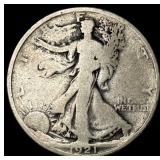 1921 Walking Liberty Half Dollar LIGHTLY  CIRCULA
