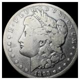 1893-CC Silver Morgan Dollar LIGHTLY CIRCULATED
