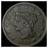 1843 Braided Hair Large Cent CLOSELY UNCIRCULATED