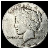 1934 Peace Silver Dollar LIGHTLY CIRCULATED