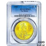 1908 $20 Gold Double Eagle PCGS MS65 No Motto