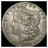 1891-O Silver Morgan Dollar NEARLY UNCIRCULATED