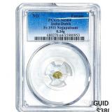 India-Dutch Gold .34g Fanam Fr.1517 Tuticorin PCG