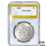 1884 Morgan Silver Dollar PGA MS64