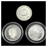 3 U.S. Silver Coins 1 Troy oz