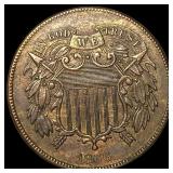 1866 Two-Cent Piece CLOSELY UNCIRCULATED